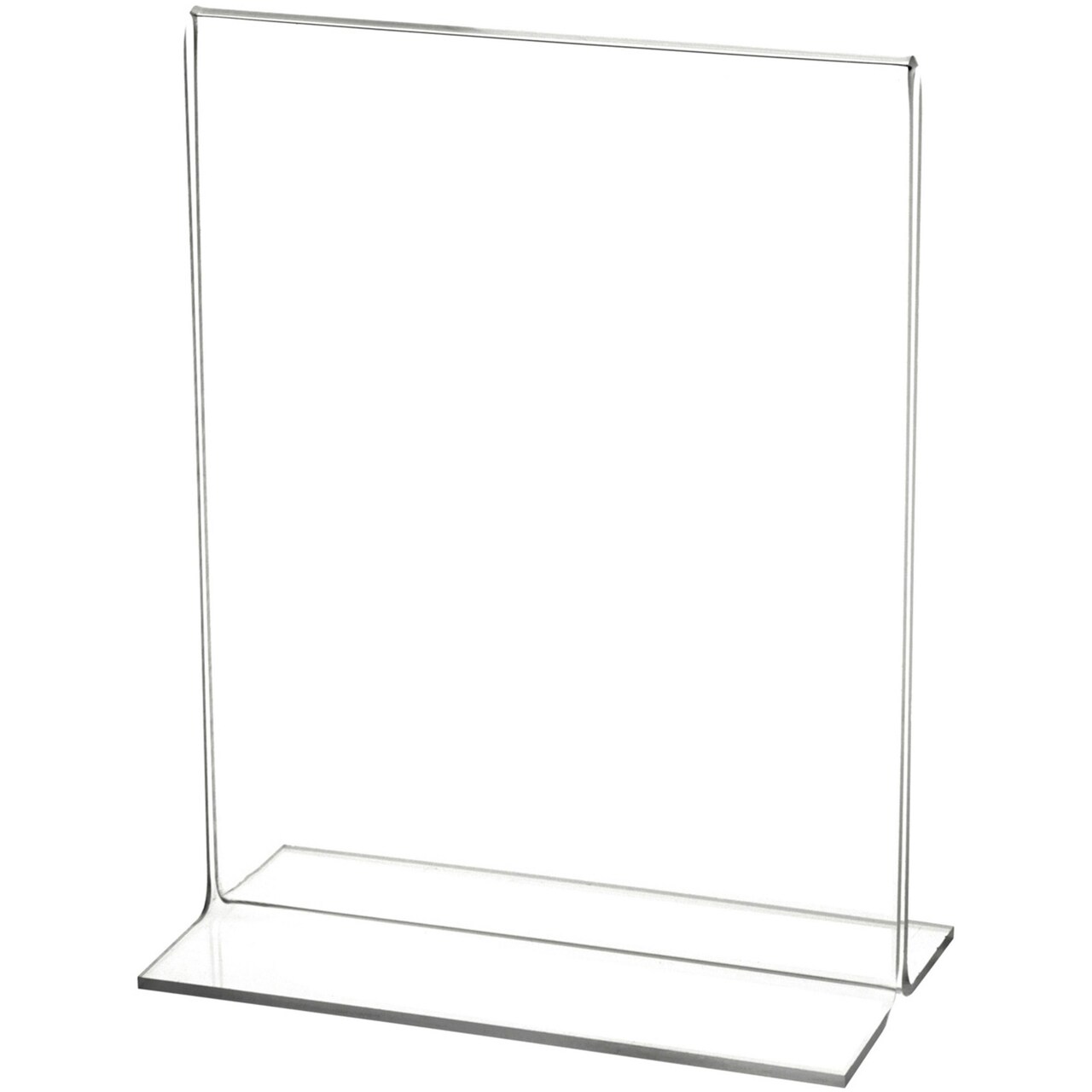 Plymor Clear Acrylic Sign Display / Literature Holder (Bottom-Load), 6" W x 8" H